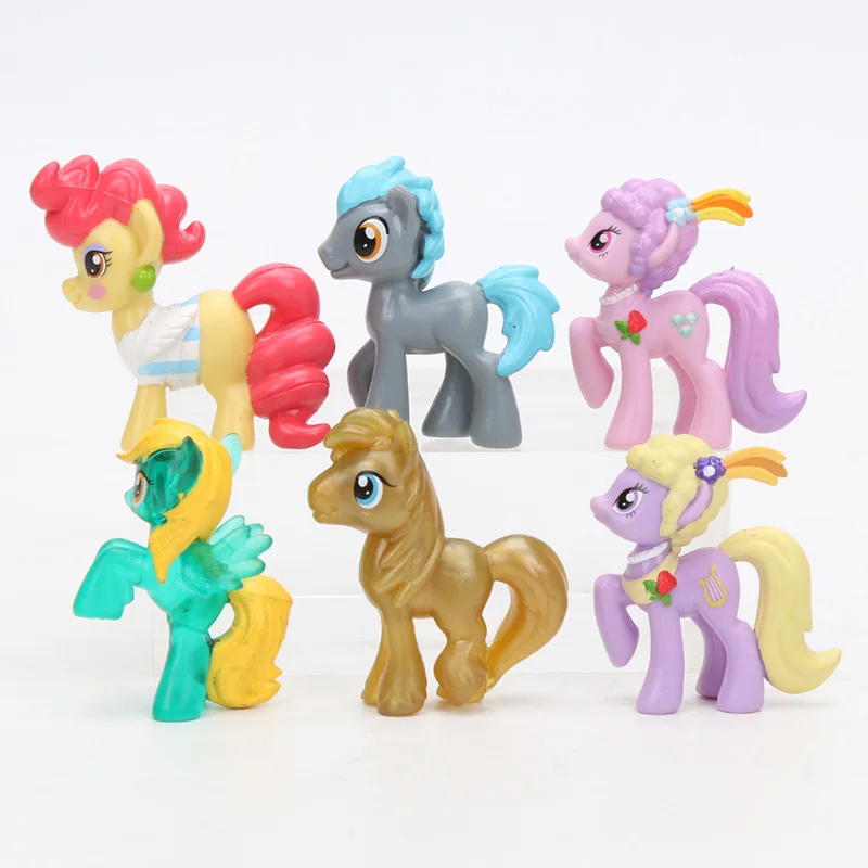 1 шт. игрушки My Little Pony Mini Pony ПВХ фигурки героев дискорд Радуга Дэш сумеречные искорки Спайк Пинки Пай DJ Pon-3 игрушки куклы