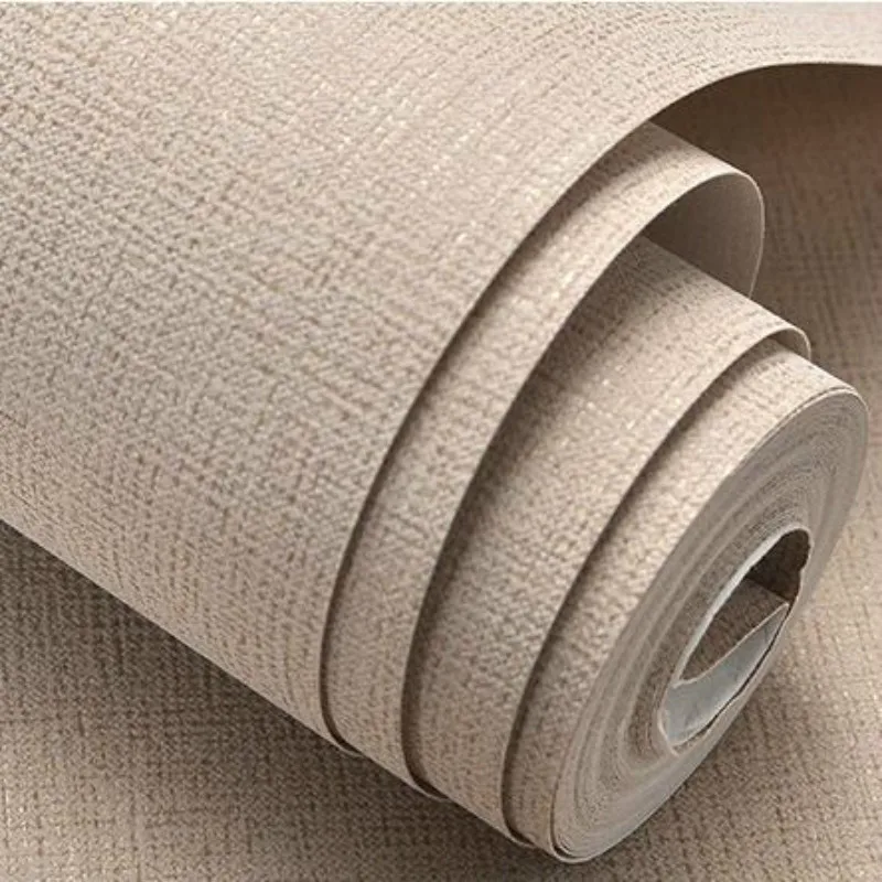 

White,Beige,Brown Textured Simple Plain Solid Color Wall Paper Modern Design Wallpaper Roll Home Decor