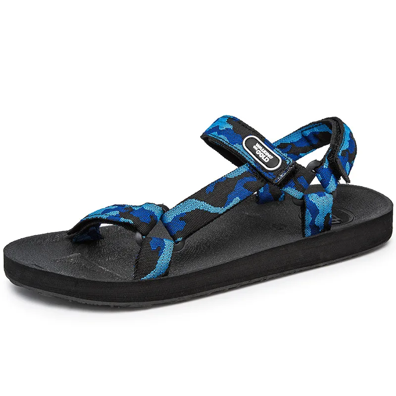 

2019 New summer sandals men's comfortable casual sandals lazy beach slippers canvas gladiator soft bottom men flats summer shoes