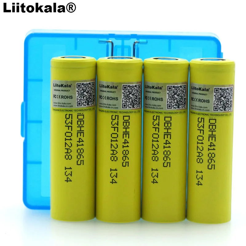 Литий-ионная аккумуляторная батарея Liitokala 3 7 в 18650 2500 мАч HE4 20 А разряд макс. 30