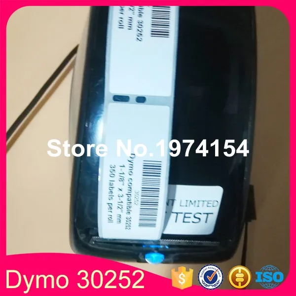 2015 best price 200x rolls dymo 30252 label size :1-1/8