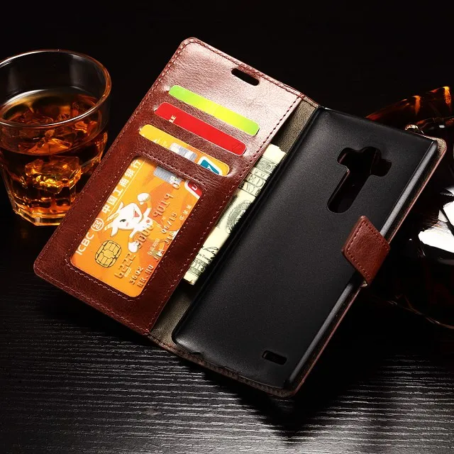 Vintage Wallet PU Leather Case for LG G4 STYLUS/ G4 S with Stand and Card Holder Phone Bag Luxury Flip Cover
