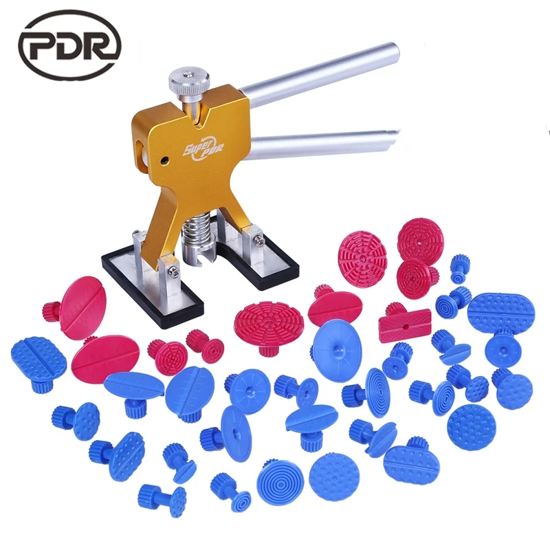 

PDR Car Repair Tool Set Dent Lifter Hand Tool Set with Glue Tabs for 1-7cm Car Dent Repair for Removal Car Dent Hail Damage