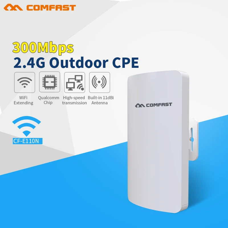 

COMFAST 300Mbps outdoor wireless mini cpe CF-E110N wifi extender repeater network bridge for remote wifi transmission/receiver