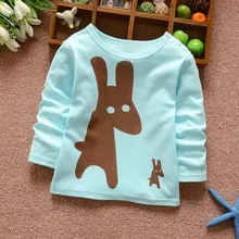 New fall 2016 cotton long-sleeved T-shirts for children 1-5 years old boys and girls bottoming shirt long-sleeved T-shirt