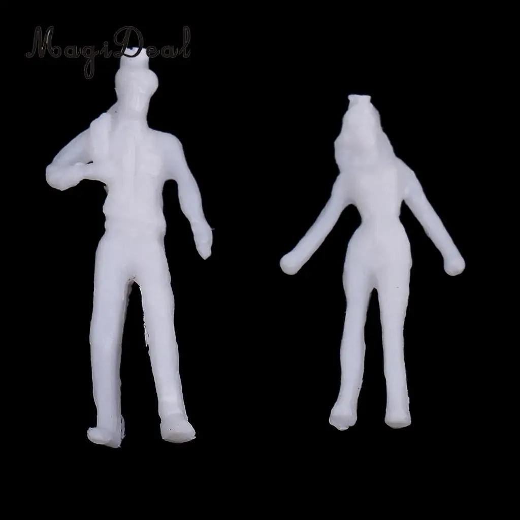 40pcs miniature figure 1/100 Architectural human scale diorama model ABS plastic people