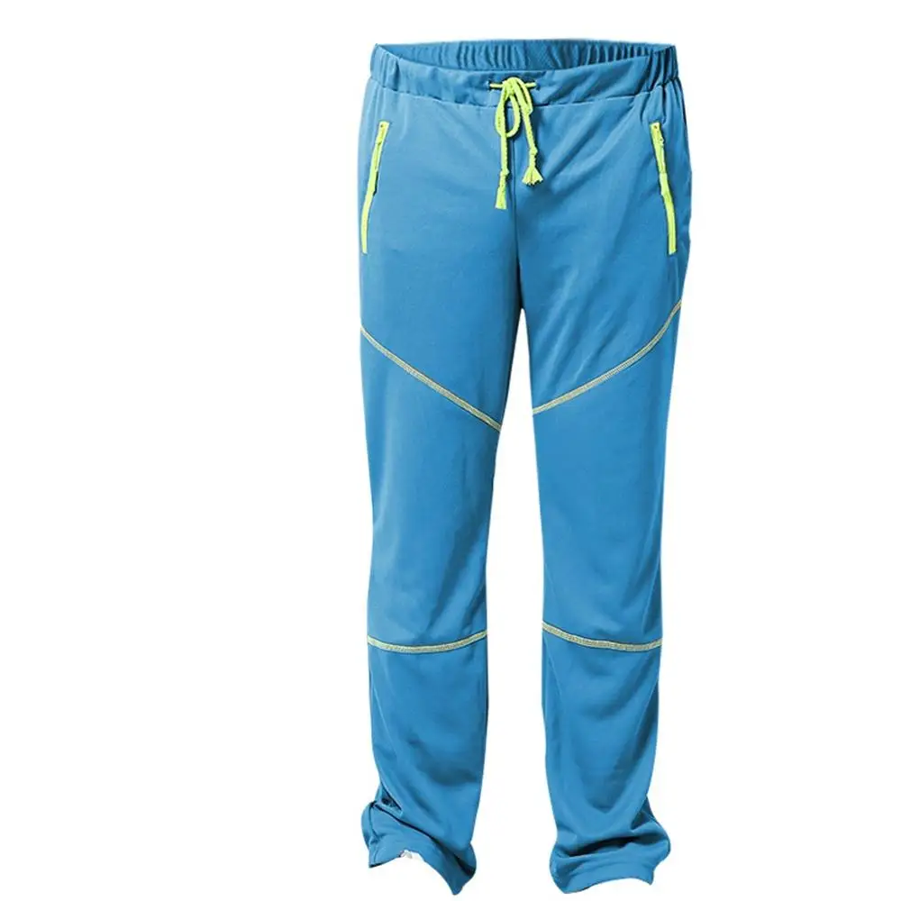 Мужские спортивные брюки Новые однотонные свободные многокарманные рабочие брюки шорты на резинке для отдыха прямые брюки - Цвет: Синий
