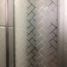 Без клея самоклеящаяся статическая долговечная быстрая DIY ширина 45 см легко удаляет декоративная оконная пленка наклейки УФ-отражающие gird