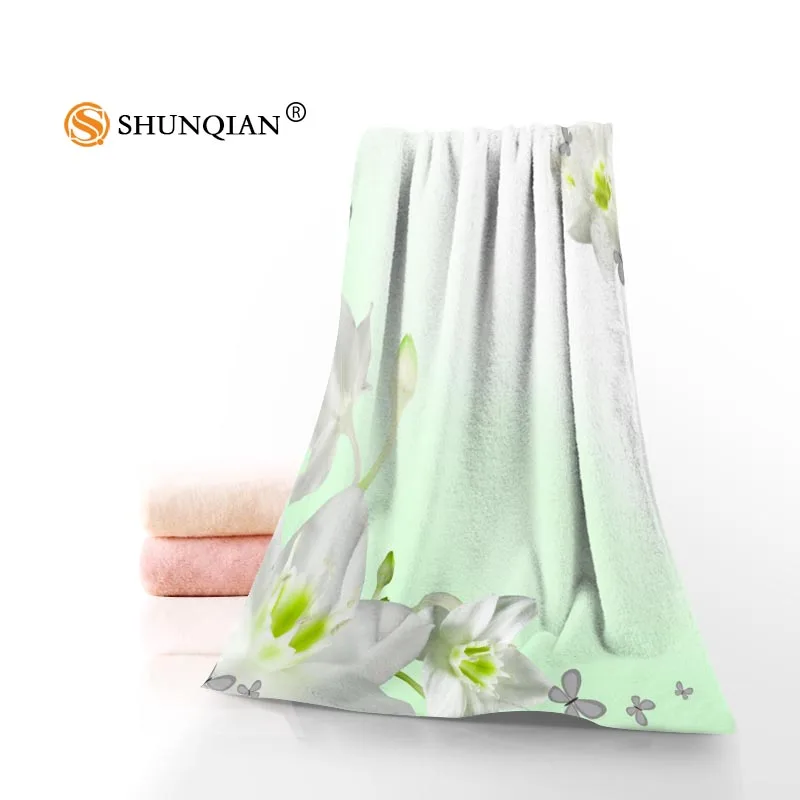 

Orchid Flower Towels Microfiber Bath Towels Travel,Beach,Face Towel Custom Creative Towel Size 35X75cm,70X140cm A8.8