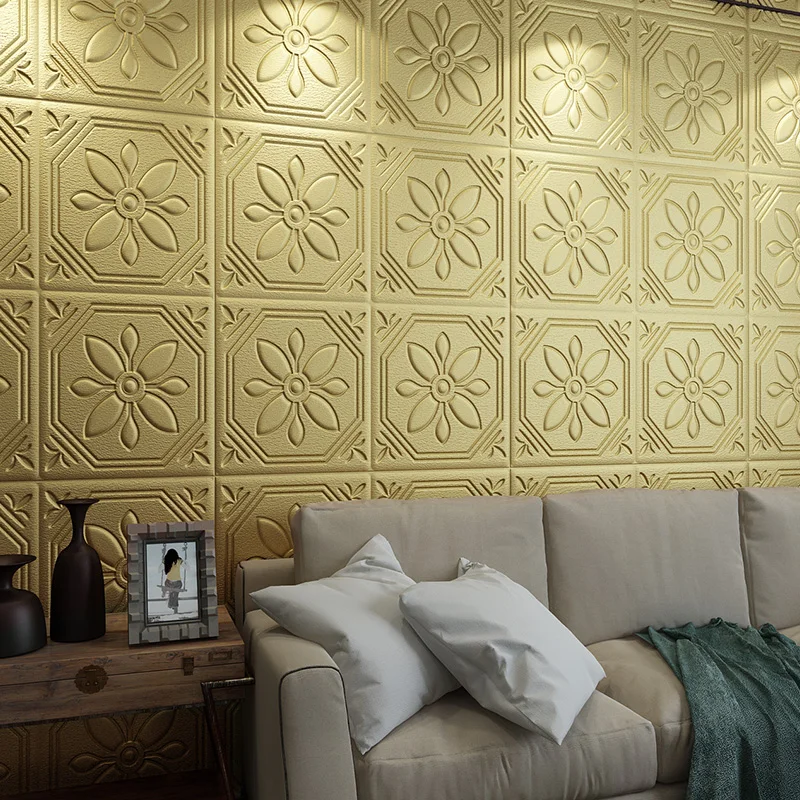 

Flower new design modern style 3d foam wall sticker home wall decoration and ceiling decoration