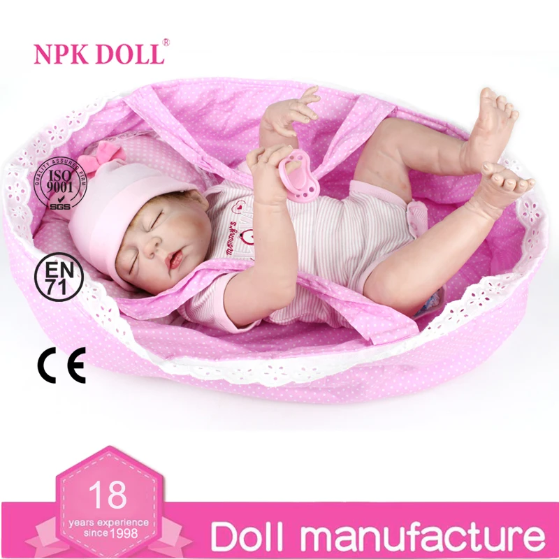 NPKDOLL 22 дюймов Кукла реборн полный корпус силиконовые реборн куклы игрушки подарки для девочек реалистичные новорожденные дети модные