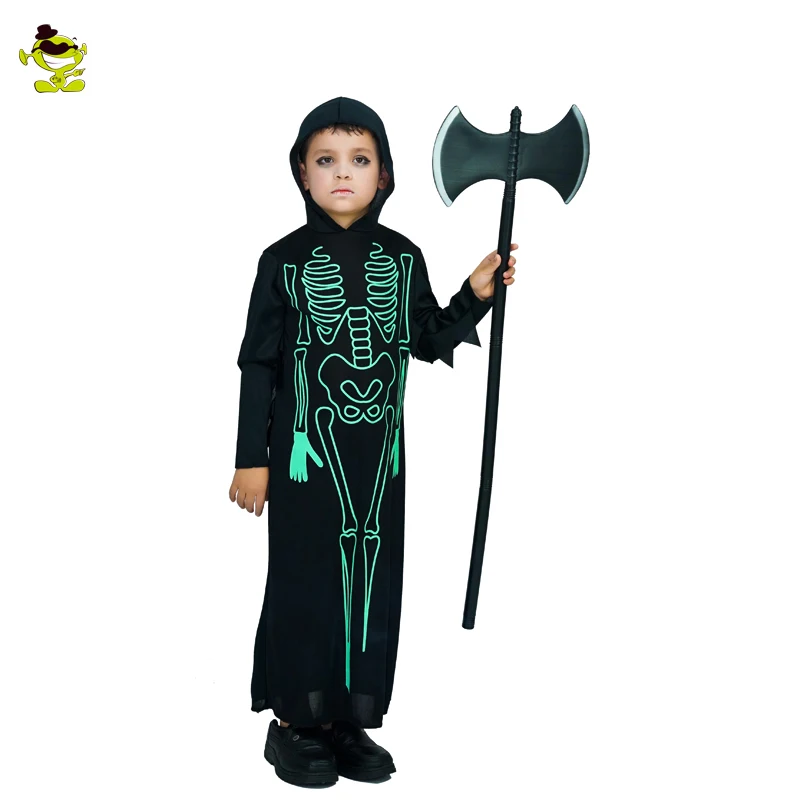

Halloween Costume for Kids Skeleton Skull Costume Cosplay Costume for Boy's