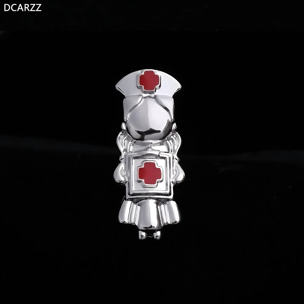 DCARZZ Doctor Pins металлическая красная эмалированная брошь в стиле панк ювелирные