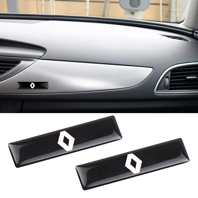 

2pcs Car Fender side Emblem Badge Decal rear trunk Sticker For Renault Megane Latitude Vel Satis captur FRENDZY CLIO koleos