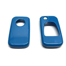 Треугольная клавиатура с дистанционным откидным чехлом для защиты ключей блестящий синий цвет для Mercedes Benz