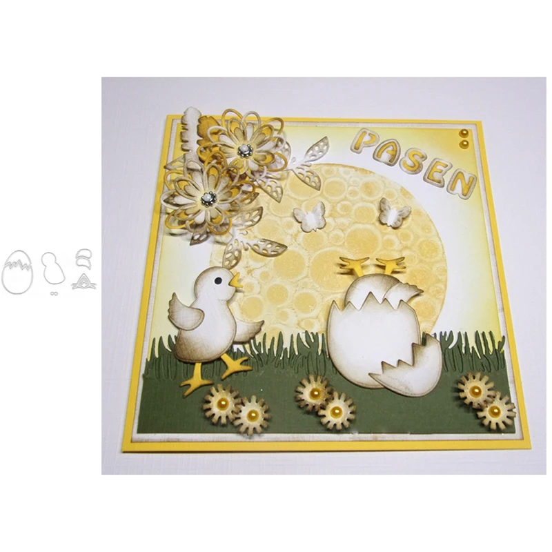 

Chick Egg Animal Metal Cutting Dies for Scrapbooking Paper Craft Embossing Die Card Making Stencils New 2019