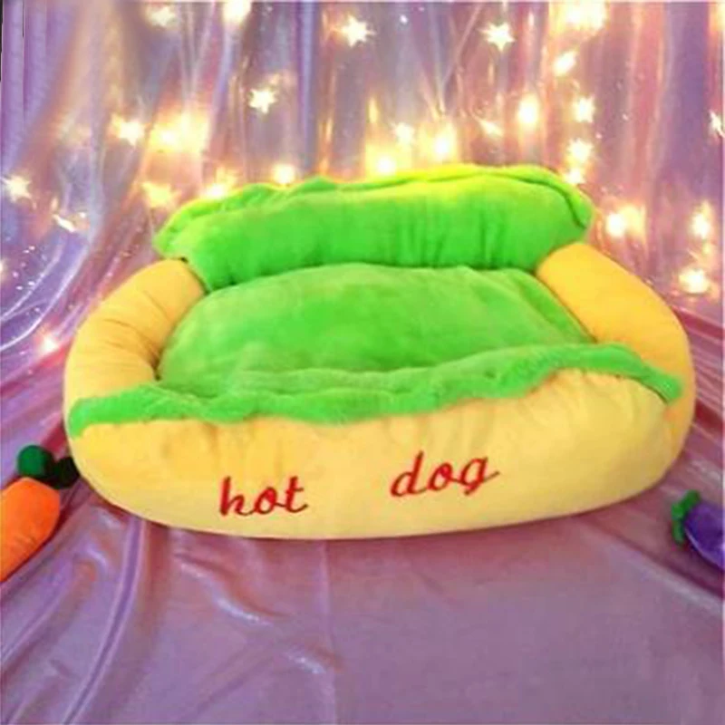 

Pet nest Hot dog house Dog mat Autumn and winter Cat litter kennel Washable