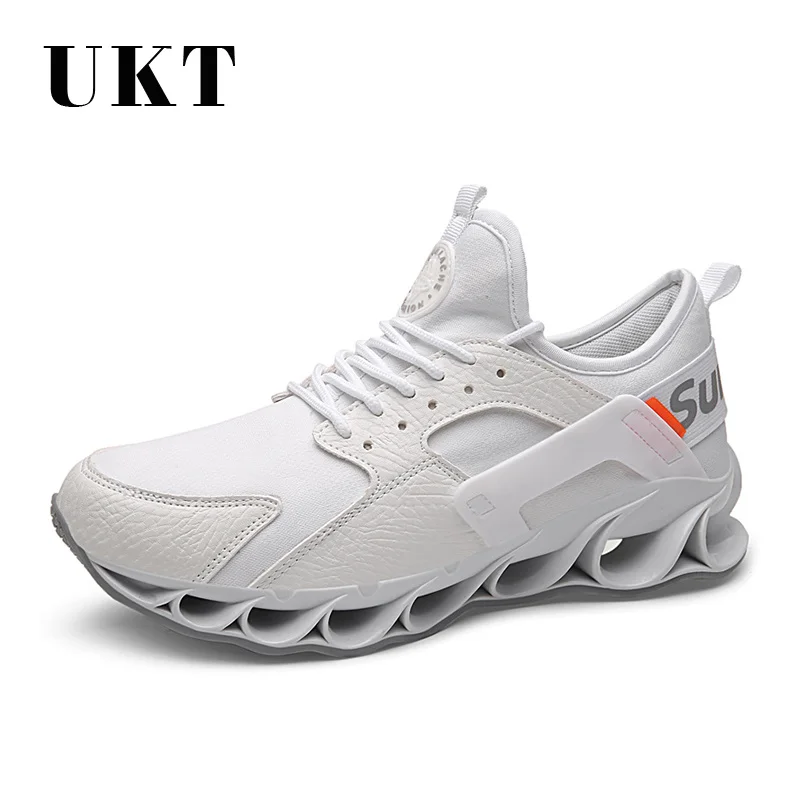 Лидер продаж дышащая Спортивная обувь для мужчин на шнуровке Нескользящие