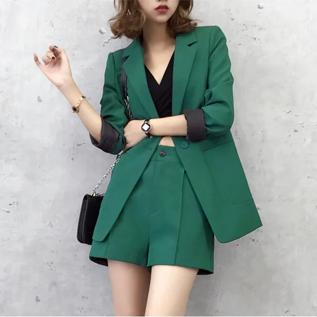 Short Pants Suits For Women Casual Office Business Suits Uniform Styles