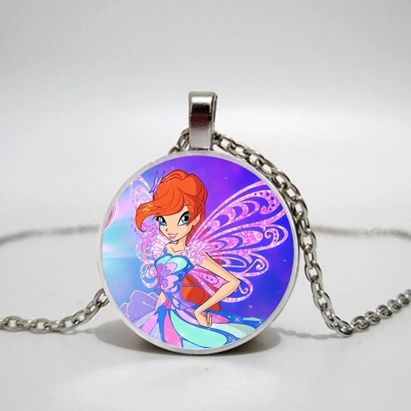 Winx Club Necklace Cute Cartoon Pendant Necklace Children's Gift Woman