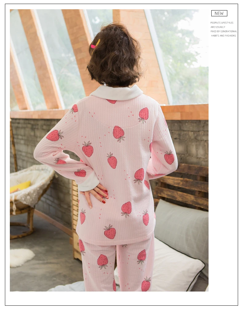 Пижамный комплект для беременных, хлопковый кардиган+ брюки, одежда для кормления, одежда для сна с отложным воротником, женская одежда для беременных, ночная рубашка
