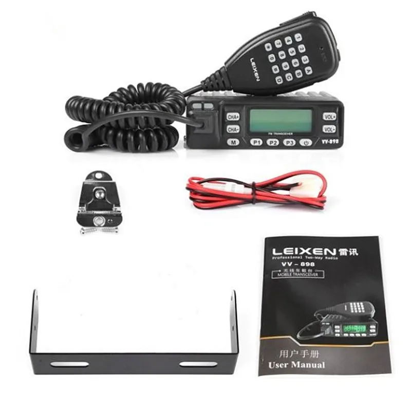 Car Radio LEIXEN VV 898 Car Radio Two Way Radio 10W UHF VHF Ham Radio Mobile 2