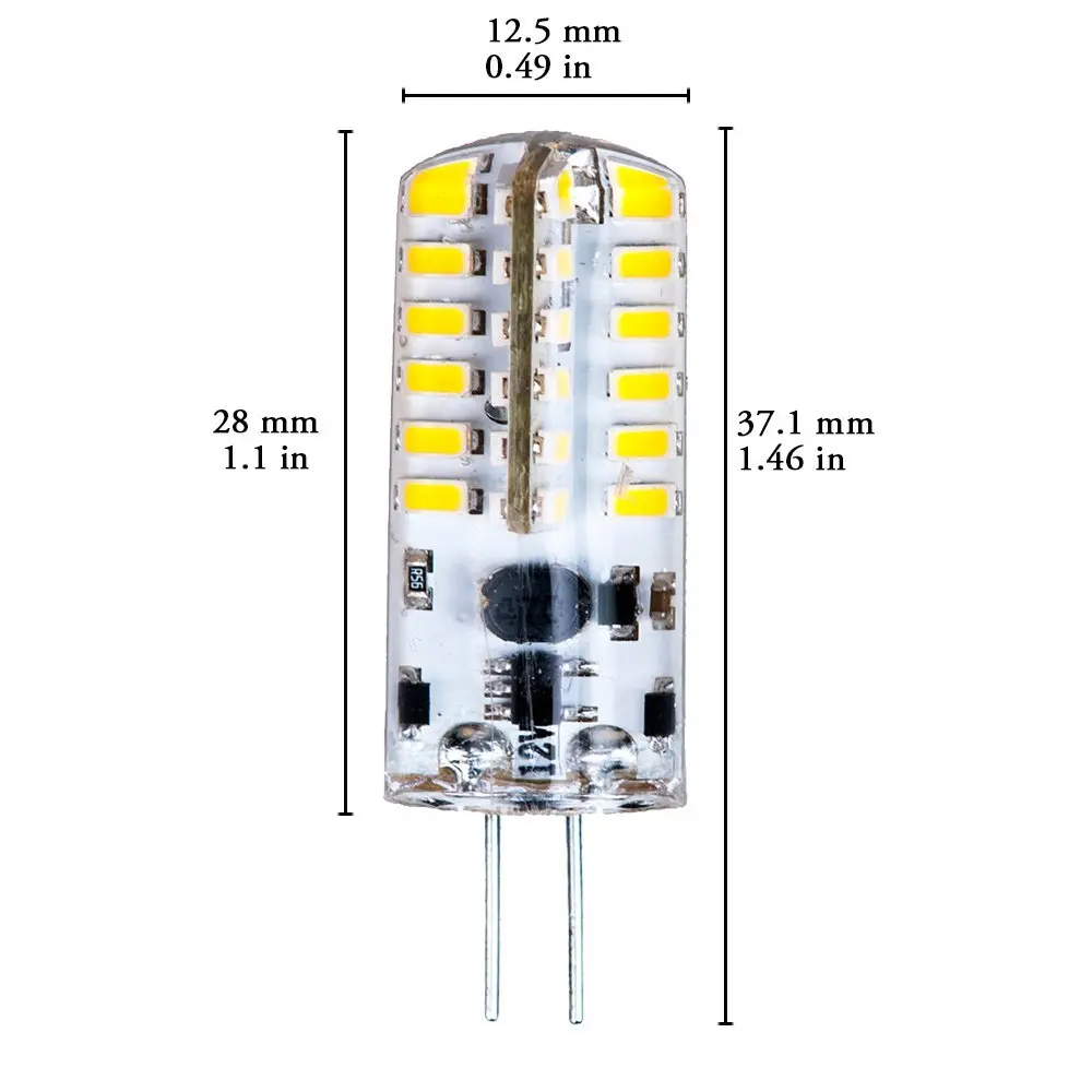 10x G4 1 Вт 2 Вт 3 Вт 24/48SMD3014 SMD 2835 Светодиодный ампулы Blanc Chaud(2800-3200 K) Светодиодный лампа светильник 150-180LM светодиодный светильник DC12V 360 градусов