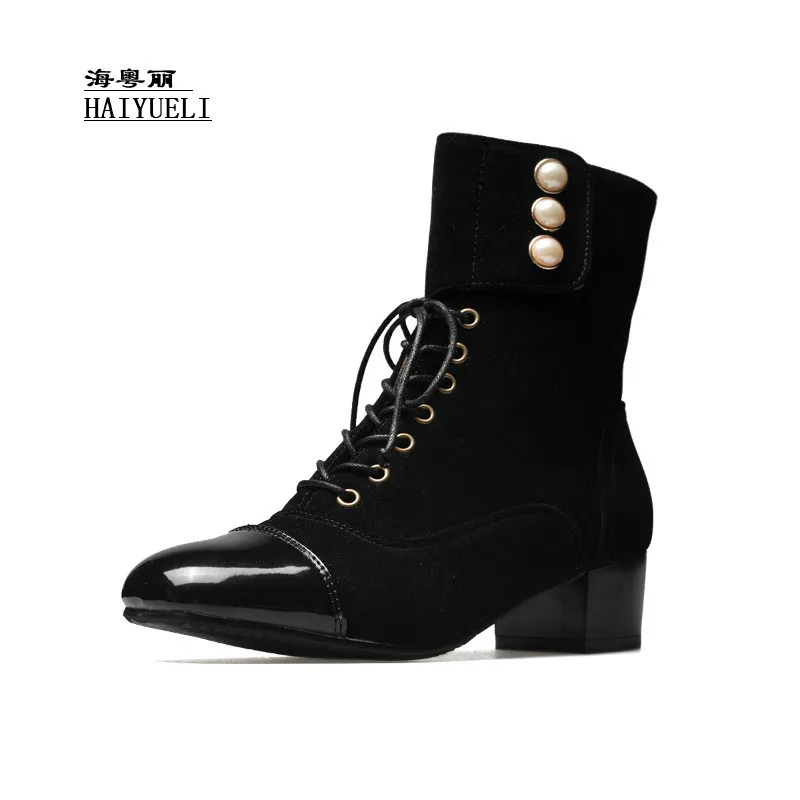 

Autumn winter boots Fashion sexy women Thick heel high-heeled shoes Ankle boots