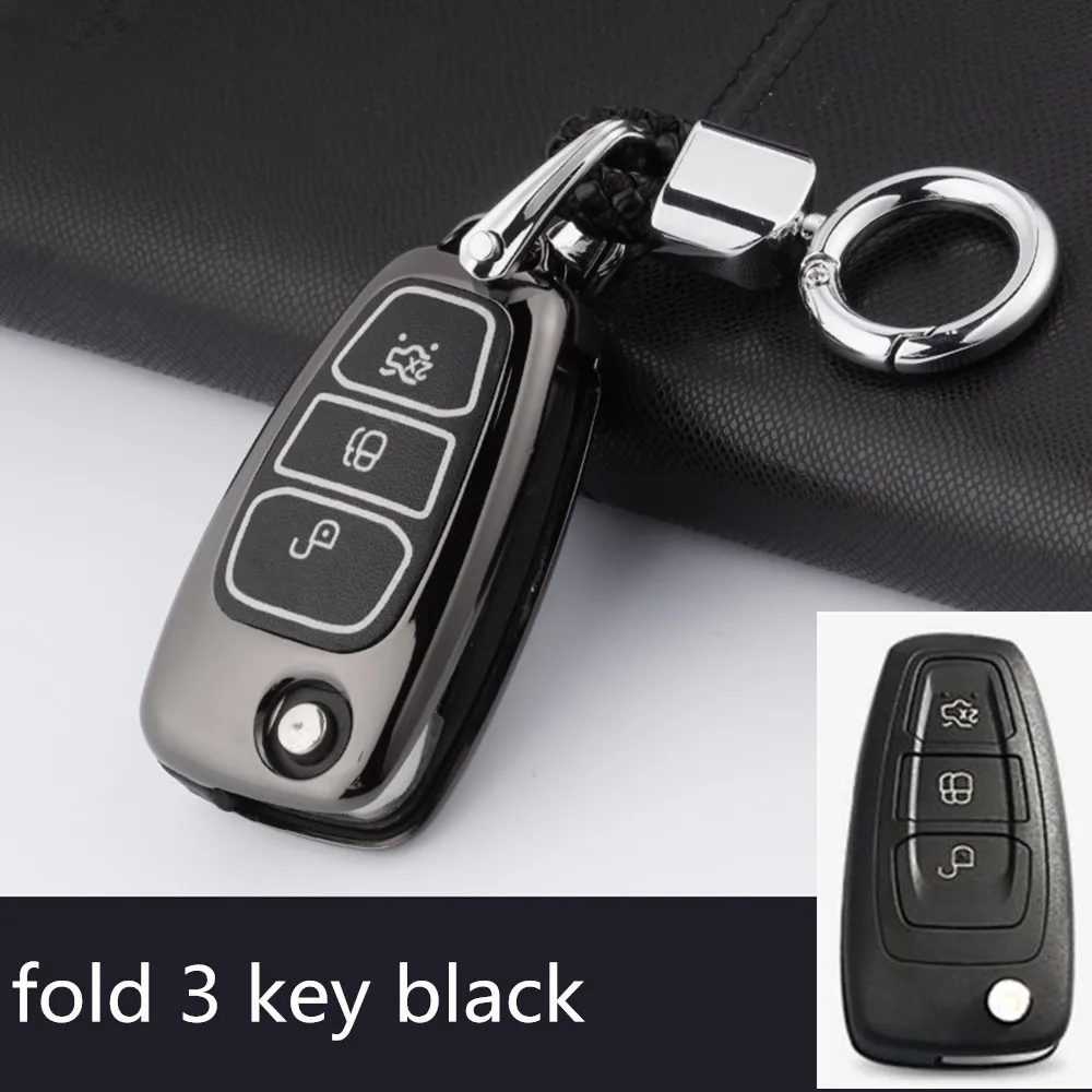 

Car Key Cover Case Key Case Galvanized Alloy For Ford Ranger C-Max S-Max Focus Galaxy Mondeo Transit Tourneo Custom