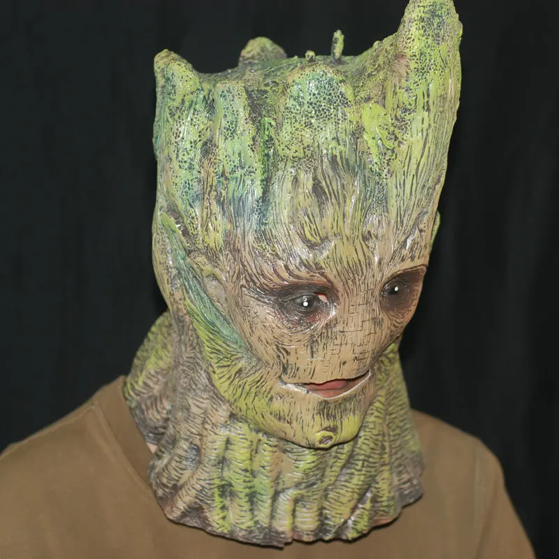 

2018 Guardians Dryad Groot Latex Mask Movie Mask Masquerade Thriller Party Decorative Mask for Horror Halloween Cosplay Party