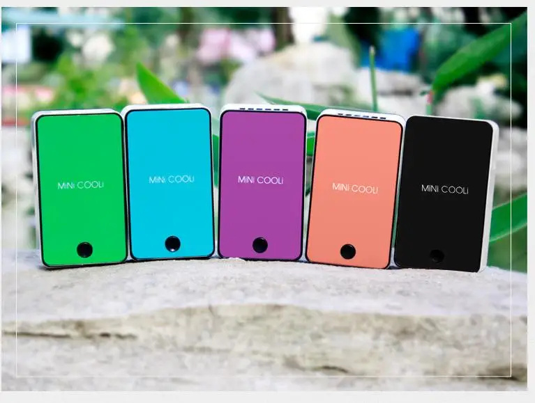 Mini portátil de aire acondicionado refrigerador batería recargable USB Ventilador sin cuchilla de aire Condicionado Ventilador