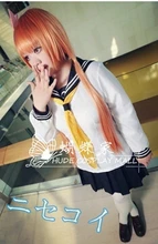 Envío libre del Anime de Japón Nisekoi Cosplay Tachibana Marika Traje
