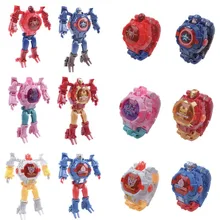 Deformation Robot Action Transformation Children watch boy girl Toy Electronic Kids Watches Creative baby Gifts Educational Toys