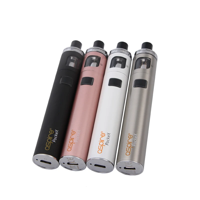 E-Cigarette Kit Aspire PockeX Pocket AIO Kit With 0.6 ohm 316L SS U Tech Coils Electronic Cigarette Vape Pen Kit 06