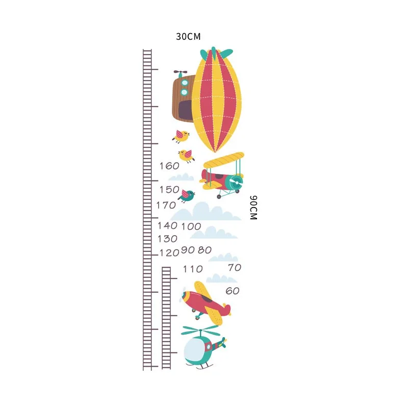 

Height Measure Wall Sticker Cartoon Home Decoration Growth Chart Decals for Kids Room Nursery J2Y