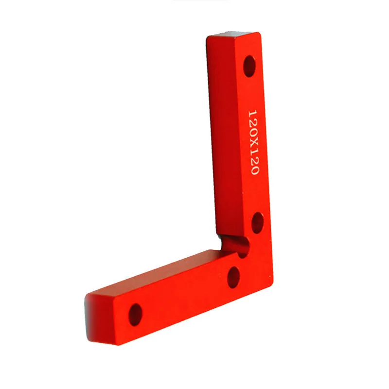 

90 Degree Positioning Squares 4.7" x 4.7" Right Angle Clamps Woodworking Carpenter Tool 120x120mm L Block Square Aluminium Alloy