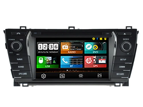 

Wince 6.0 CAR DVD PLAYER Sunplus 8288T solution FOR toyota corolla 2014 Autoradio stereo multimedia player bluetooth gps CCD
