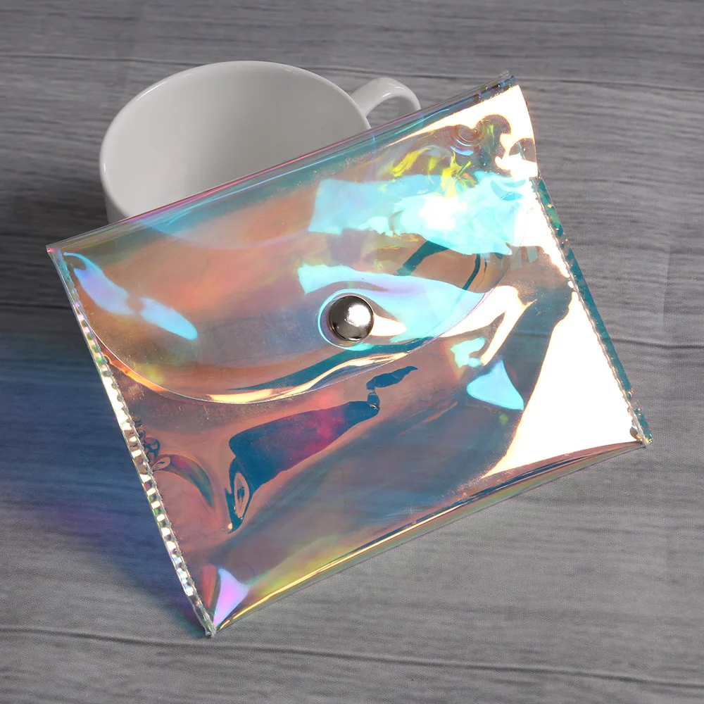 

Fashion Women Colorful Laser Makeup Bag Tassel Holographic Clutch Cosmetic Bag Transparent Bag Kids Girl Mini Bag