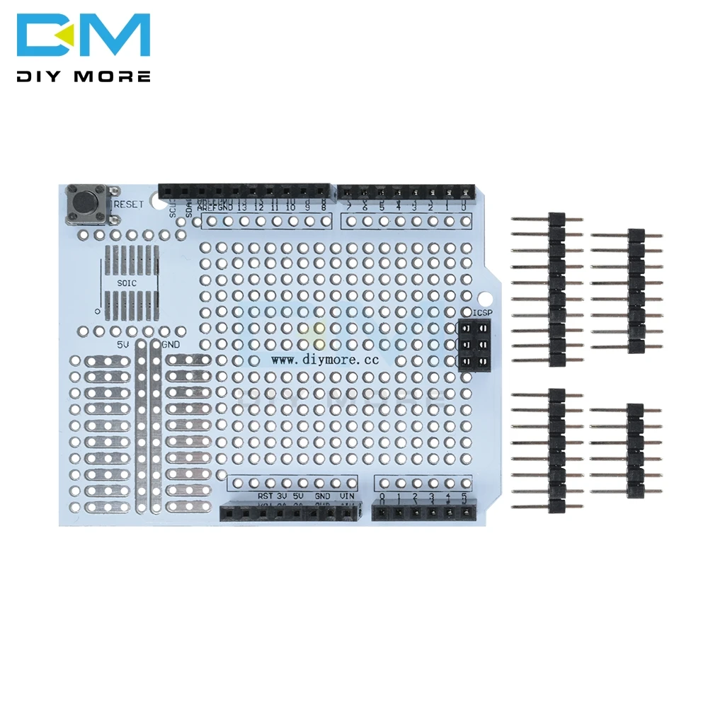 Прототип платы расширения для Arduino UNO R3 макетная плата модуль PRGMR сброс DIY комплект