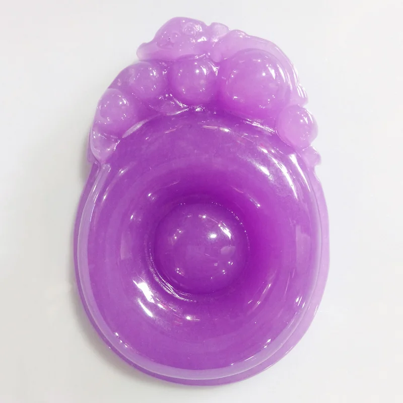 

2016 new natural Burma Purple stone carving pendant Women fashion jewelry accessories gifts