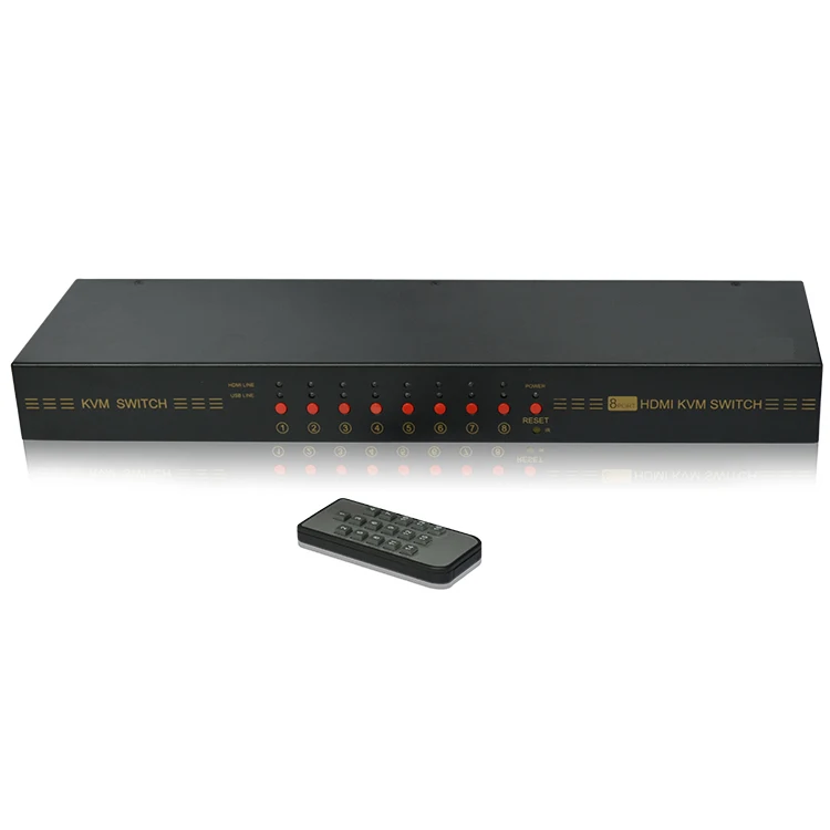 Hightek hk 8t1huk цифровой сигнал HDMI + KVM разветвитель 8 с пульта дистанционного