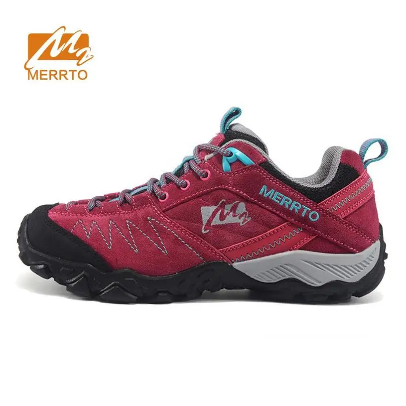 

MERRTO Women's Fur Leather Outdoor Hiking Trekking Shoes Sneakers For Women Sport Climbing Mountain Shoes Woman Outventure