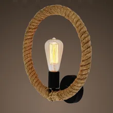 Ретро Лофт стиль веревка Эдисона настенный светильник винтажный настенный светильник античный промышленный настенный светильник для дома Внутреннее освещение Arandela