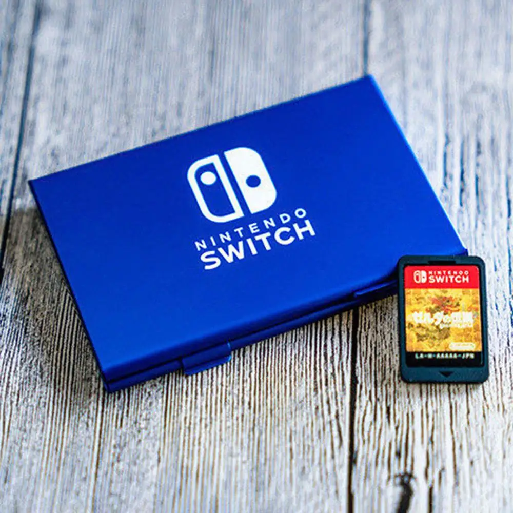 

Aluminum Game Card Storage Box for Nintendo Switch Game Cards Holder Bag Hard Shell Cover Case 6 in 1