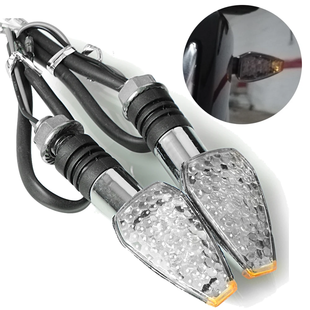 

Universal Motorcycle Turn Signal Indicator Light Front Back Led Moto Motor Signal Turn Light Lamp for Honda XADV 750 XL600 LMF