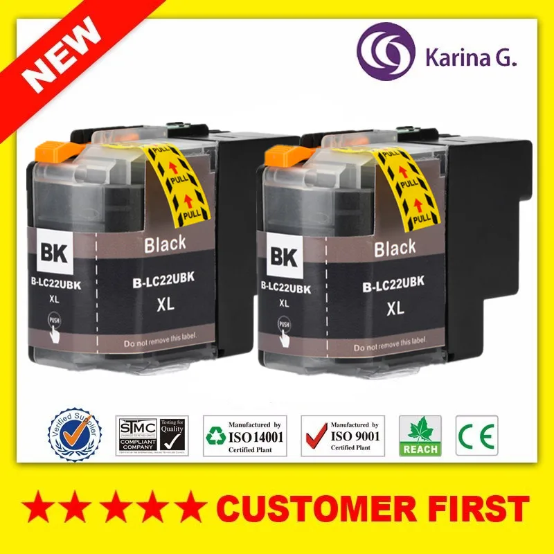 Compatible For LC22UXL 22UXL LC22U Full Ink Cartridge BK/C/M/Y Compatible For Brother DCP-J785DW MFC-J985DW Printer