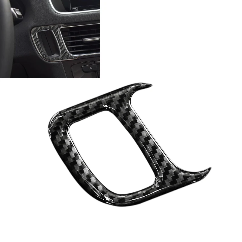 

For Audi Q5 2009 2010 2011 2012 2013 2014 2015 2016 2017 Carbon Fiber Car Engine Start Key Hole Frame Cover