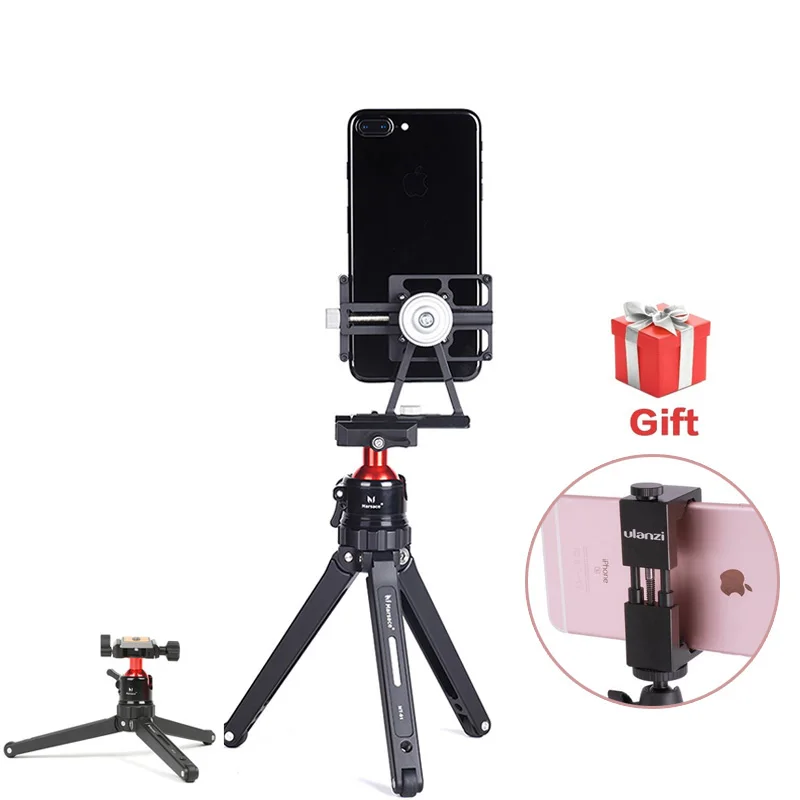 Ulanzi Phone Tripod Mount Aluminum Smartphone Bracket Universal Smart