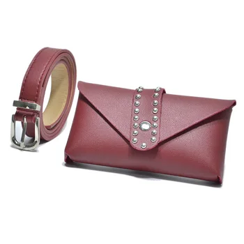 Fashion Pack Waist Bags Rivet Punk Women Belt Pack Vintage Mini Bags Pu Leather Simple Casual Belt Bag Hip Pocket 1