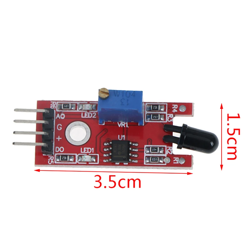 

KY-026 Flame Sensor Module IR Sensor Detector For Temperature Detecting Suitable